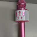 Move2Play, Kids Karaoke Microphone | Includes Pre-Loaded Songs & Bluetooth | Kids Birthday Party Gift | Toy for All Ages 2, 3, 4, 5, 6+ Year Old Girls, Boys & Toddlers (White/Pink)