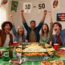 Huge 26 X21 Inch Football Party Favors Supplies Kit, Football Party Decorations, Large Food Display Serving Tray for Tailgate Essentials, Game Day, Birthday Decorations Essentials