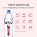 Evian Natural Spring Water, 1 L bottles, 6 pack (EXP 09/10/26)