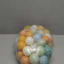 Ball Pit Balls, Safe Non-Toxic BPA-Free Crush-Proof Plastic Balls for Toddlers, Gift for Kids Birthday & Christmas, for Indoor Playpens, Party Decorations & Amusement Activities (50PCS, Gray Blue, Milk White, Green, Orange, Light Red)