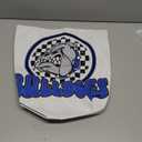 Bulldogs School Spirit Blue Black Retro Tote Bag (16 inches)