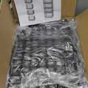 Jakyitvi 4-Tier Extra Height Stackable Closet Organizer  Foldable Storage Bins for Sweaters, Jeans, and Clothes  Sturdy Iron Mesh Shelves for Neat and Efficient Closet Storage  Black