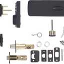 Amazon Basics Contemporary Electronic Keypad Door Lock, Keyless Entry Deadbolt with Handle Set, Easy Installation, Matte Black