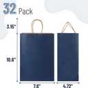 Mr. Pen- Paper Gift Bags with Handles, 32 Pack, 7.6" x 4.7" x 10.6", Medium Kraft Paper Bags with Handles Bulk, Ideal for Gifts, Weddings, Baby Showers, Birthdays, Shopping, Party Favor