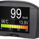 LOOKPET OBD2 Code Reader Head Up Display with Display Battery Voltage, Engine Temperature & Charging Voltages, Overspeed Alarm