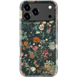 LUMARKE for iPhone 17 Pro Case Cute,Aesthetic Vintage Wildflower Hard Shell,Compatible with Magsafe,Trendy Unique Cool Western Coquette Floral Protective Slim Silicone Phone Cover for Women Girls