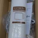 GO&SO White Textured Drum lampshade Medium Lamp Shade 13" Top x 13" Bottom x 10" High (Spider) Modern Linen Lamp Shades for Table Lamp Bedside Lamp Natural Linen Replacement Assembly is Required