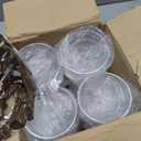 Maxdot 20 Set A Tini Bit Older Espresso Martini Birthday Party Supplies 5 oz Plastic Martini Glasses Acrylic Coupe Glasses Champagne Tower with Bows for Bachelorette Decoration(Brown)