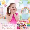 200PCS Elastic Hair Ties for Thin Hair, Small No-Crease Ponytail Holders for Kids Baby Toddler, Multicolor Girl Hair Accessories, Mini Hair Elastic with Storage Box & Colorful Gift Box
