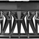 Matte Black Front Grill, Shark Grille Compatible with 2007-2018 Jeep Wrangler Rubicon Sahara Sport JK JKU