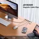 2 x 12 Pack Cord Organizer Holder,with a 8 mm (0.32 inches) Diameter, Accommodates Most Cables,Featuring a 360 Rotating Shaft,Cable Management Clips,for Home,Office,Car,Desk,Nightstand