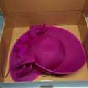 dressfan Vintage Fascinator Hats for Women,20s 50s Linen Flower Hat for Derby/Church/Wedding/Cocktail/Tea Party