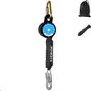 11FT Web Self Retracting Lifeline, Shemior No Tangle Lightweight Housing SRL External Shock Absorber, Self Retractable Safety Lanyard, Fall Arrest Protection PPE Gear, OSHA/ANSI Compliant