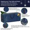 Christmas Tree Storage Bag - 7.5 ft Heavy Duty 600D Polyester Oxford with Wide Opening, Dual Zippers - Storage Container for Trees and Decorations (Blue)