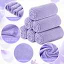 Buryeah 24 Pcs Flannel Throw Blankets Bulk Outdoor Wedding, Light Purple, 50 x 60 inches