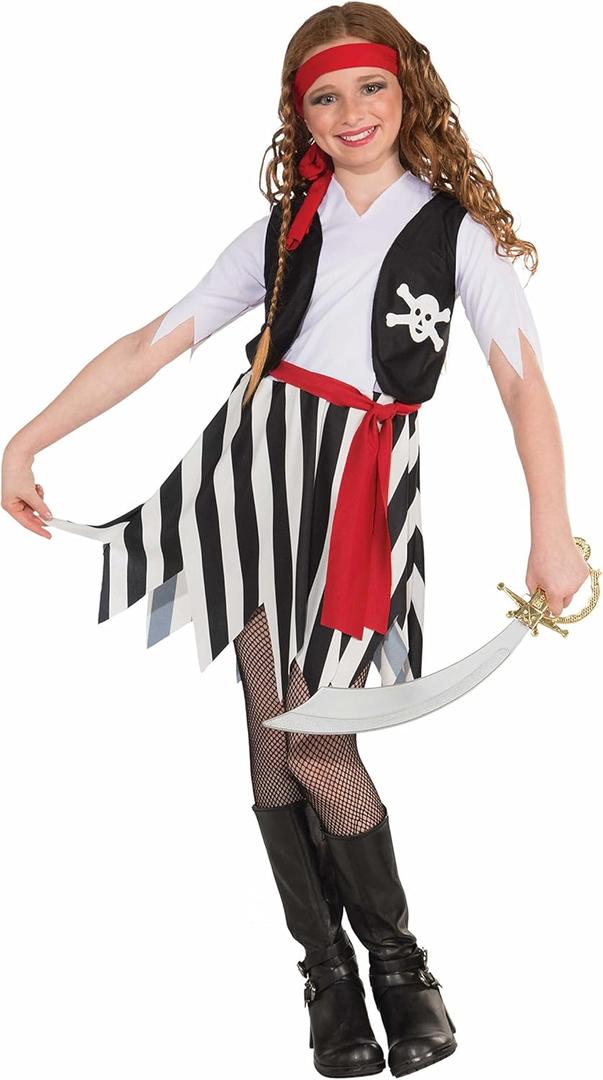 Rubies girls Forum Little Lady Buccaneer Pirate Costume (Large, As Shown)