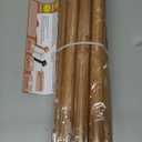 2 Pack Wood Curtain Rods for Windows 48 to 84 Inch, Boho Vintage Decorative 1 Inch Diameter Wooden Curtain Rod, Adjustable Heavy Duty Rustic Farmhouse Drapery Pole with Wood Grain Finials