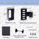 Anti-Theft Video Doorbell Mount, No Drill Ring Doorbell Holder for Apartment Hotel Rental Homes, Compatible with Ring Wireless Video Doorbell 4/3/3 Plus/2/1/Pro/2021/(2020 Release)