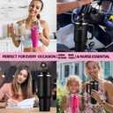 Straw Covers for Stanley Cup Accessories: Black Decorations for Stanley 30 oz & 40 oz Tumbler with Handle, Bling Letter Charms and Flower Silicone Straw Cap Topper, Trendy Stuff for Teen Girls & Women