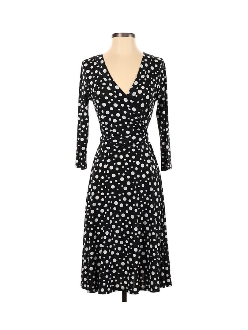 Polka Dot Dress Size 3XL, Black