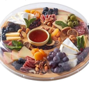 FARBERWARE Build-a-Board Cutting Board with Five Compartments and Clear Locking Lid for Charcuterie, Snacks, and More, Bamboo