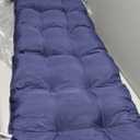 IPYNBAP Outdoor Bench Cushion, 48x18x5 Inch, Waterproof Bench Cushion for Outdoor/Indoor Furniture, Tufted Patio Bench Seat Cushion, Fade Resistant Outdoor Cushions for Porch Swing Couch, Navy Blue