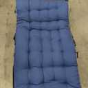 Patio Chaise Lounger Cushion,61in Lounge Chair Recliners Chair Cushions,Thicker Padded Chaise Lounger Swing Bench Cushion for Outdoor Indoor Home Office (Navy Blue)