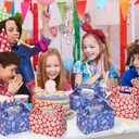 24 PCS Cartoon Themed Party Favor Boxes Paper Birthday Goodie Bags Blue Red Candy Boxes for Birthday Holiday Party Decorations Supplies