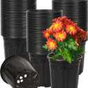 1 Gallon 120 Pack Plant Nursery Pots for Plants, Thickened Soft Plastic Seed Starting Pots with Drainage Holes,Seed Starting Pot Flower Plant Container for SucculentsSeedlings