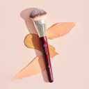 BK BEAUTY BRUSHES - 101 CONTOURED FOUNDATION BRUSH - Contoured Foundation Brush - Foundation Makeup Brushes - Face Brush For Liquid Or Cream Foundations