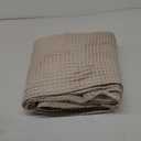 Bedsure 100% Cotton Blanket Queen Size, Waffle Weave Lightweight Summer Blanket for Bed, Knit Woven Thin Breathable Waffle Bedding Decor Gifts for Bedroom, Hotel, Hospital, Linen Beige, 90" x 90"