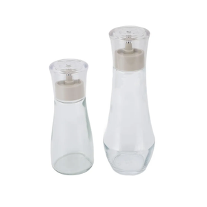 EMUKOEP Mouth Wash Dispensers 150ml and 260ml Glass Refillable Multifunctional Mouthwash Container for Bathroom Kitchen