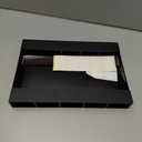 Acrylic Straw Holder With Double-Sided Tape, Cabinet Straw Organizer, Straws Dispenser, Suitable For Cabinets And Kitchen Countertops (Black)