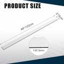 Zonon 2 Pcs 6061 Aluminum Flat Bar 48 x 2 x 1/8 Inch, Metal Stock