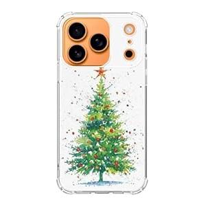 Dawjeg Watercolor Christmas Tree Phone Case Compatible with iPhone 17 Pro