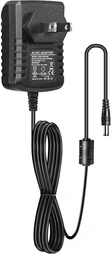 Guitar Pedal Power Supply DC 9V 1A (10mA -1000mA) Center Negative | External Positive Low Noise One Spot AC Wall Charger Adapter Compatible for Most Effect Pedal And Other Devices Requiring 9V