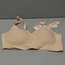 OEAK Womens Seamless Bras Comfortable Bra No Underwire Full Support Bralette Push Up Plus Size V Neck Sleeping Tshirt Bras, size XL