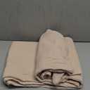 EMME Cotton Bed Blanket Twin Size Soft Muslin Boho Bedding Lightweight Breathable Light Tan Twin Blanket All Season Gauze