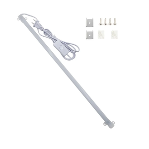 110V LED Bar Light Rigid Strip Hard Bar Light with On/Off Switch 50cm LED Strip Reading Desk Lamp for Kitchen/Work Table Under Cabinet Lighting (Warm White)