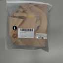 Nursing Bras for Breastfeeding Seamless Maternity Bra Wireless Pregnancy Sleep Bralette Natural Shape Support (Beige, L)