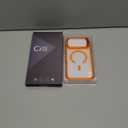 for iPhone 17 Pro Max Case with Stash Lens Stand and 9H Screen Protector, Fit for MagSafe, Military-Grade Drop Protection Phone Case for iPhone 17 Pro Max, 360 Full Protection, Cosmic Orange