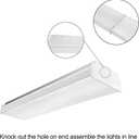ANTLUX 2FT LED Wraparound Flush Mount LED Garage Lights, 20W 2400LM, 4000K Neutral White, 2 Foot LED Wrap Light, Integrated Linear Ceiling Lighting Fixture for Kitchen, Laundry, Workshop, Closet