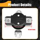 D510701 Dryer High Limit Thermostat, Replacement Fit for Speed Queen and Amana Dryers ReplaceAP6285126, 510701, 61210, 62461, 62641, PS17001072, 504537-OEM Replacement Part: L225-40F