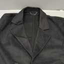 Men's Long Wool Trench Coat Winter Thick Warm Overcoat Notch Lapel Outerwear Medium