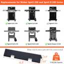 15.3" Flavorizer Bars for Weber Spirit e210, Grill Parts for Weber Spirit 200, GS4 Spirit II E-210 Grills with Front Control, 16GA Porcelain Steel Spirit e210 Replacement Parts for Weber 7635 67045