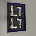 Ursprung Ultra Bright H11 9005 Led Bulb Combo, Upgraded 5th-Gen 16 CSP for Superior % Brightness, 6500K Cool White, H8/H9/HB3 Fog Bulbs, 60,000 Hours Lifespan, IP68 Waterproof, Pack of 4