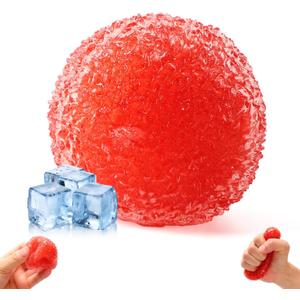 Crunchy Squishy Stress Ball, Frozen Waxberry Moldable Crunchy Stress Balls, Ice Skin Stress-Relieving Fidget Sensory Toys, Satisfying Squishy Relaxing Fidget