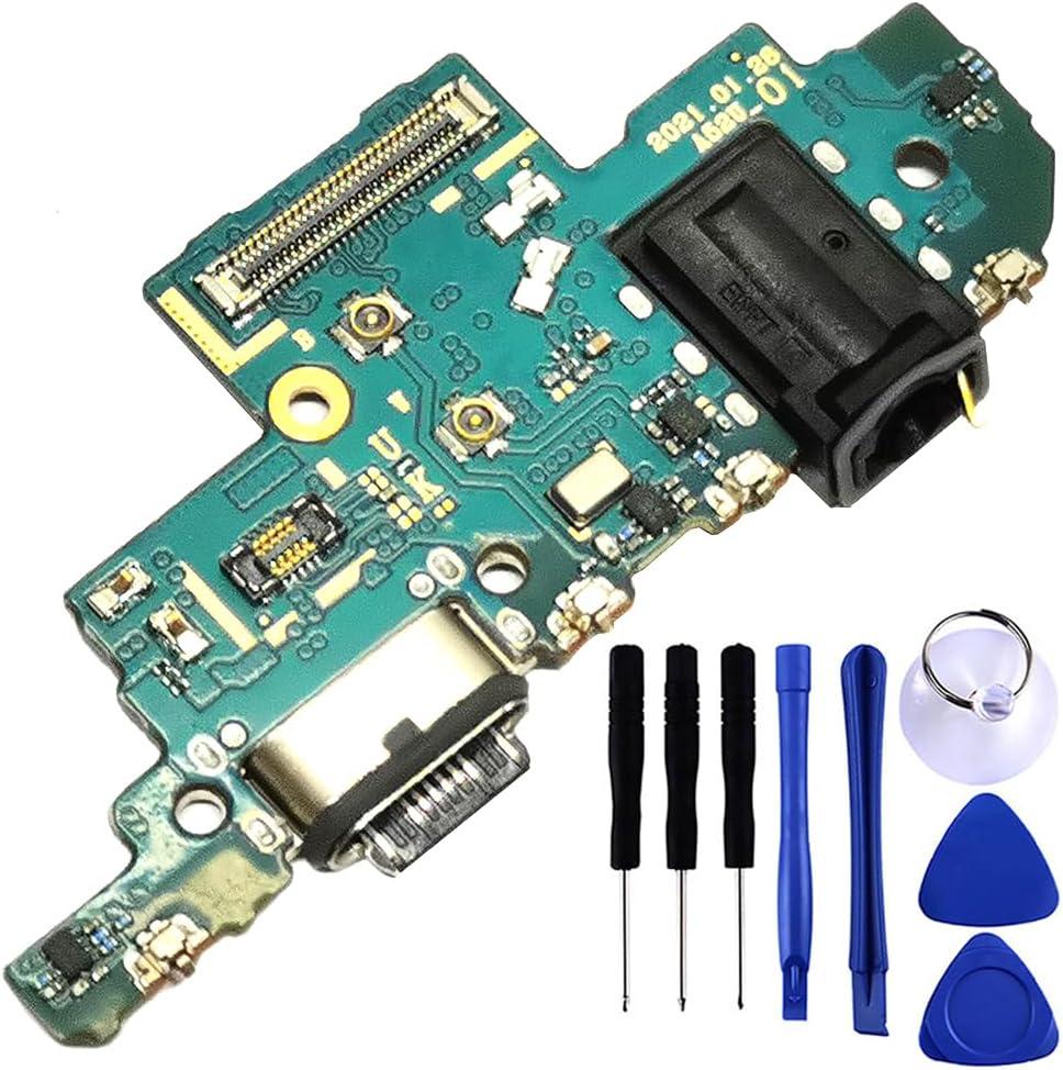 Galaxy A52 5G USB Charging Port Flex Cable Replacement SM-A526U Type C Charger Dock Board Flex Cable Connector for Samsung A52 5G A526U1 Port Repair Part with Tools
