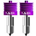 2 Pcs Upgraded 0.4mm H2D/H2S/H2C/X2D/P2S Hotend with Anti-Stick MPVD Coating - High Speed Hardened Steel P2S Nozzle for Bambu Lab P2S,X2D,H2 Series,A1/A1MINI 3D Printers, Bamboo Lab Parts