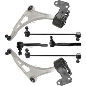 6Pcs Suspension Kit - for Acura MDX for Honda Passport Pilot Ridgeline ES801204 ES801205 k623548 k623549 - Front Lower Control Arm and Ball Joint Front Sway Bar Endlink Front Outer Tie Rod End